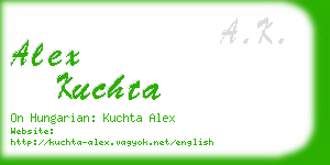 alex kuchta business card